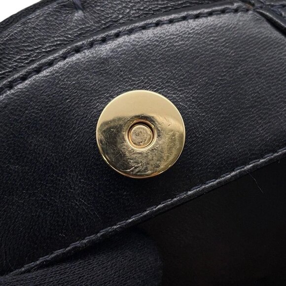 CHANEL Camellia ChainPochette Satin/Leather Black - Picture 9 of 15